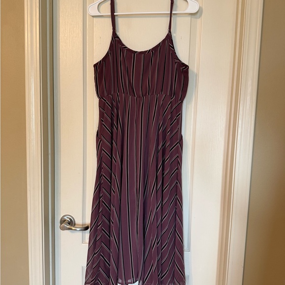 torrid Dresses & Skirts - torrid Burgundy Striped Midi Dress
